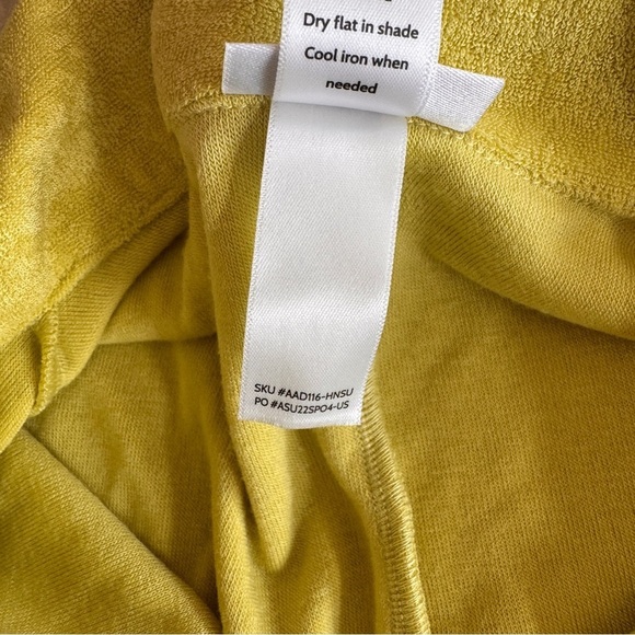 Andie Swim Yellow Short Sleeve Collar Button Up Shorts Romper Womens Size S - Picture 16 of 16